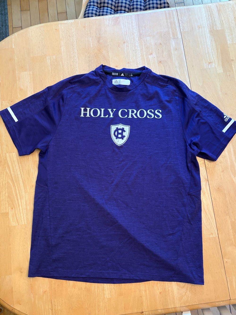 adidas Holy Cross Men's Deep Purple Performance Tee